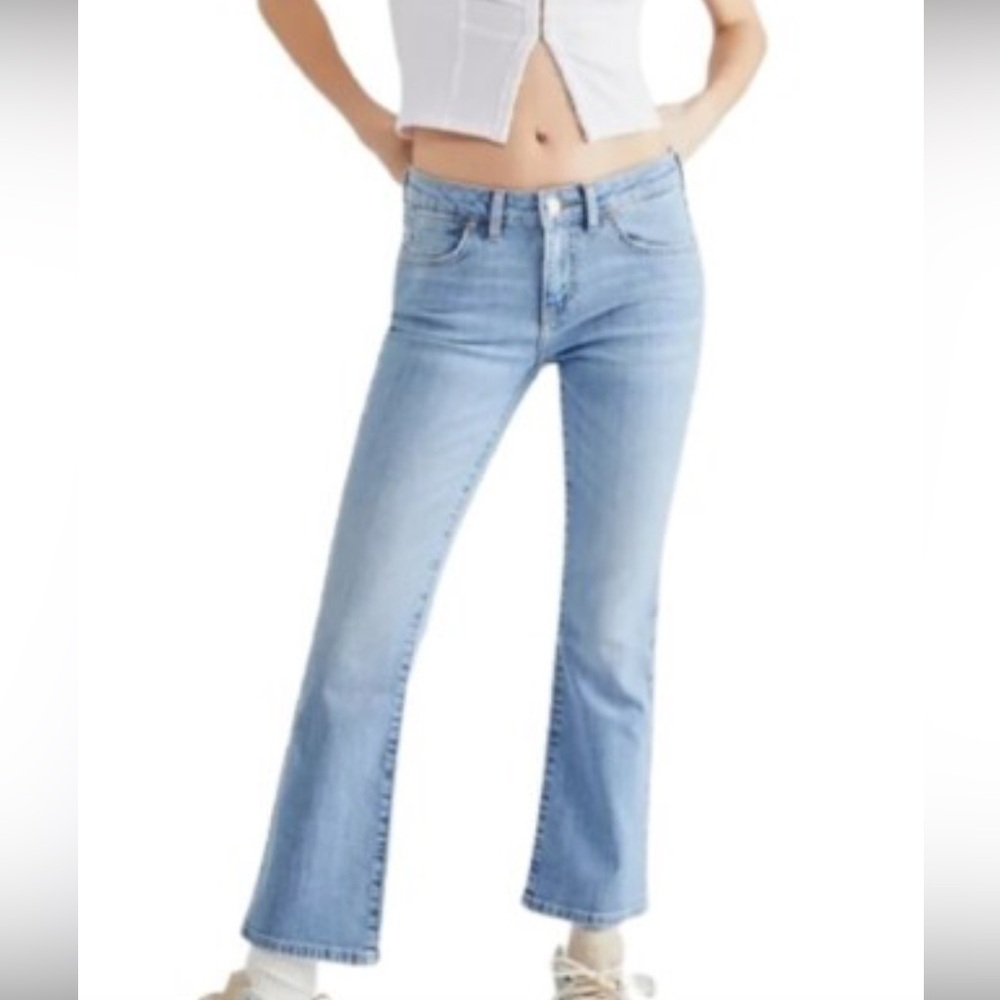 NWT Free People "Liv" Cropped Flared Jeans size 24